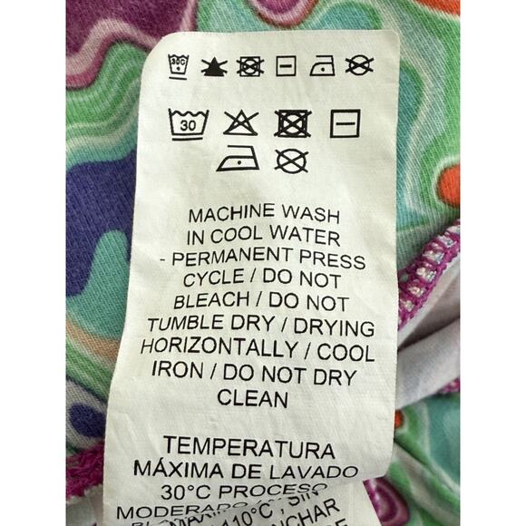 Puma Womens XL Hypnotize Biker Tight Short Yoga Colorful Vivid Artsy Retro Comfy - Picture 6 of 7